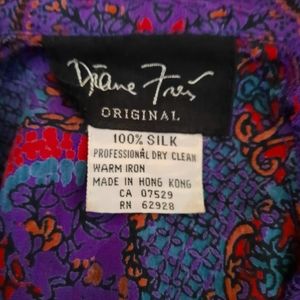 Diane Freis original 100 %silk dress